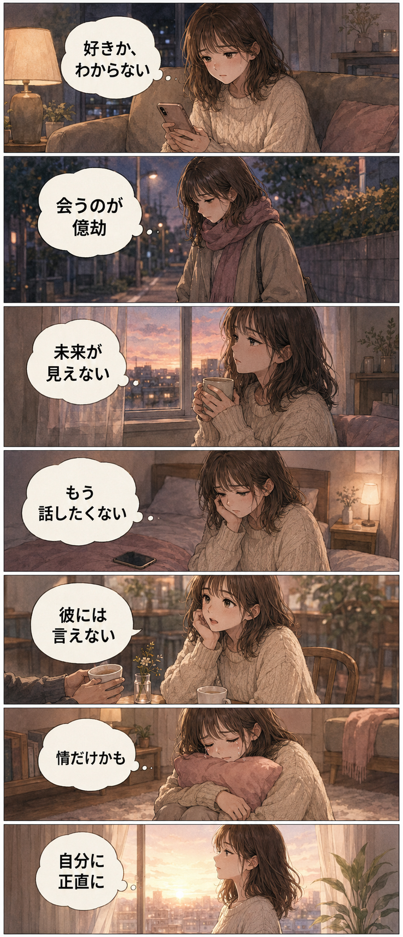 倦怠期で別れる基準7つ｜続けるか終わらせるか判断軸｜恋愛マンガ