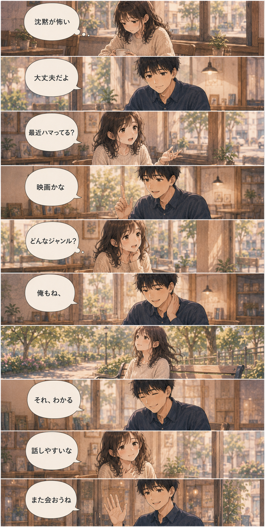 雑談が続くコツ7選｜沈黙をなくす話題の広げ方｜恋愛マンガ