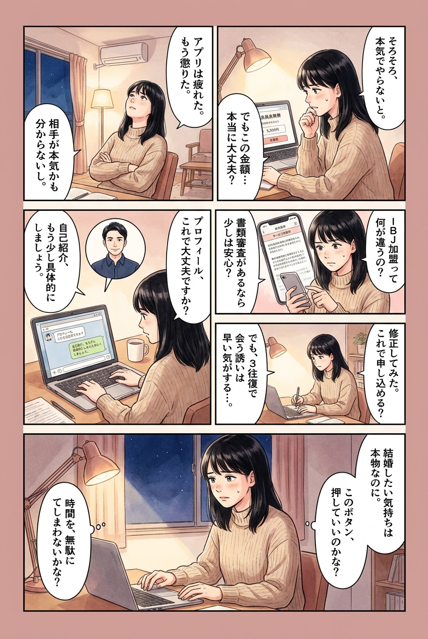 ベルロード縁結びサポートは実際どう？IBJ加盟オンライン婚活の中身・向き不向きと初回メッセージ例文3選｜恋愛マンガ
