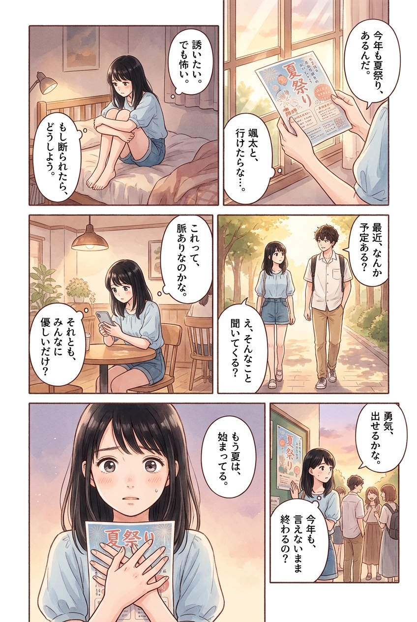 好きな人を夏祭りに誘う前に確認したい脈あり診断7選｜恋愛マンガ