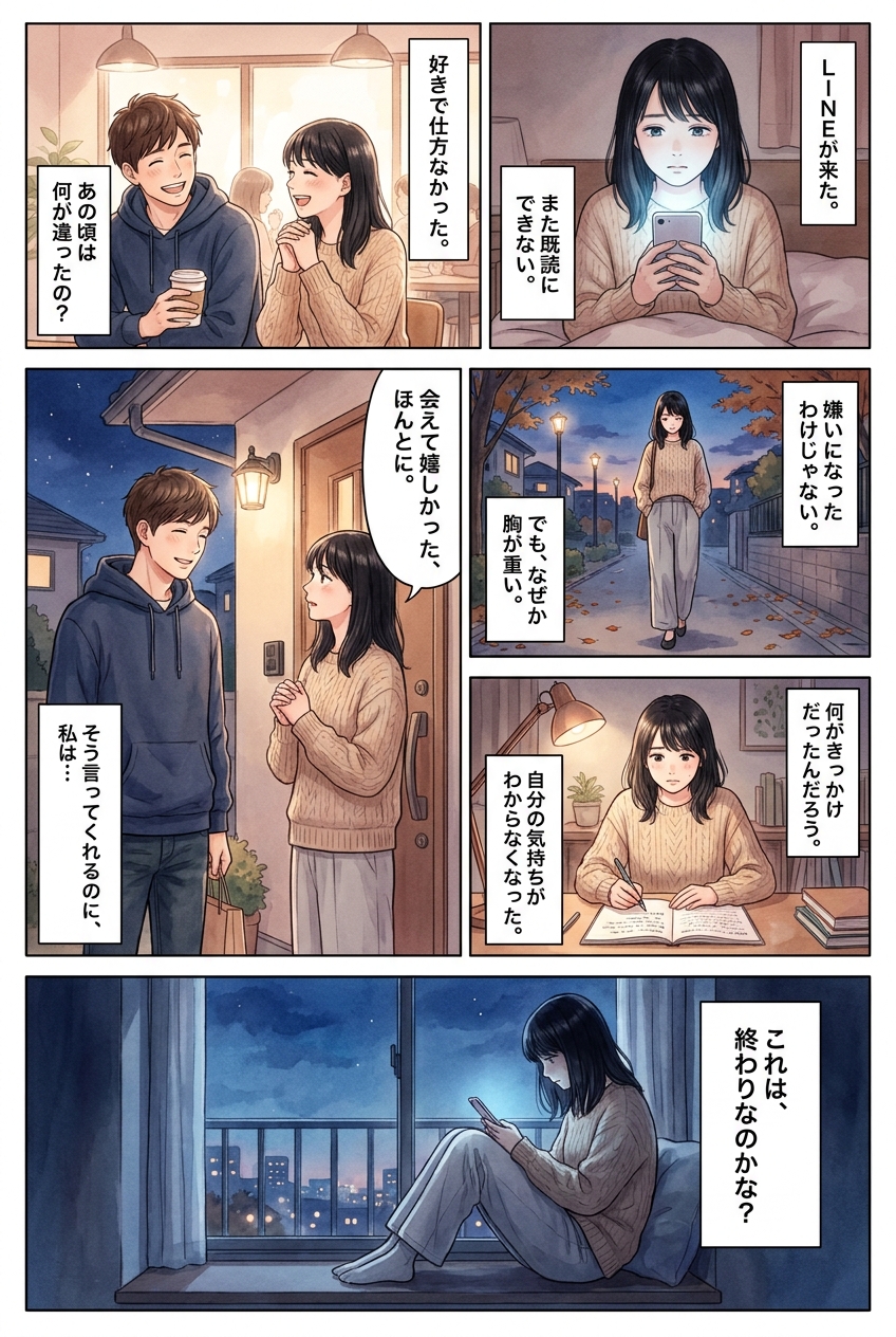 蛙化現象の対策、経験者が語る「好きに戻れた」瞬間｜恋愛マンガ