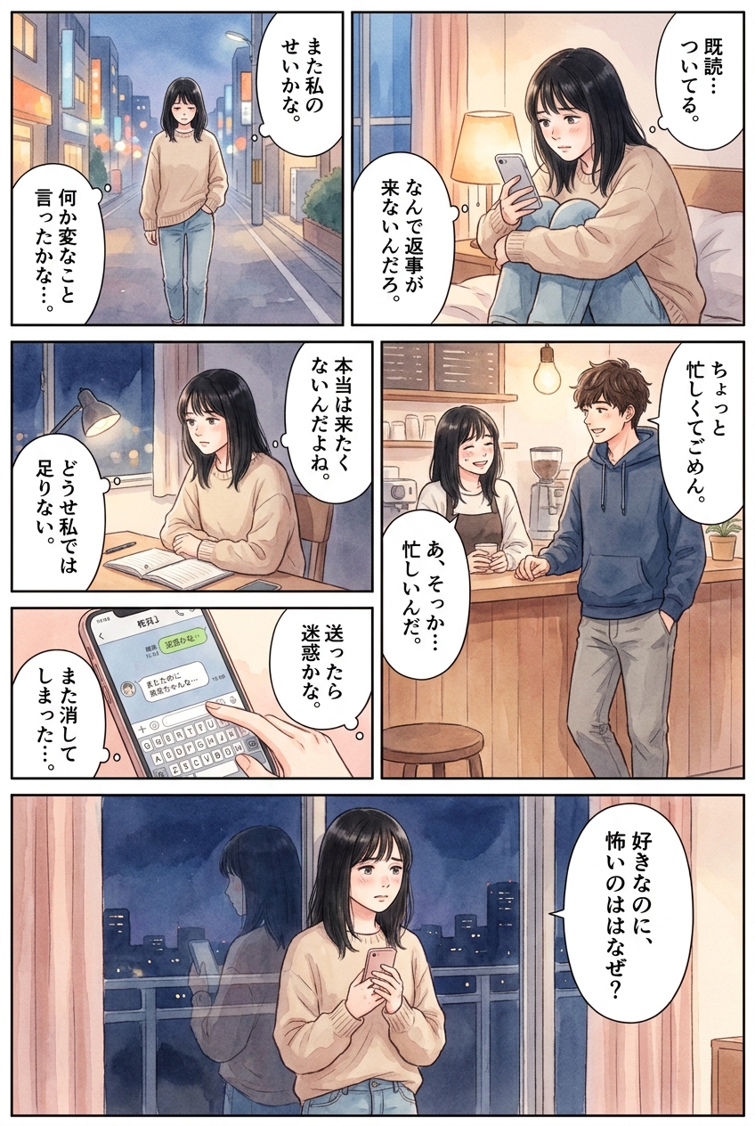 自己肯定感が低いと恋愛がうまくいかない理由と、今日からできる3つの変え方|恋愛マンガ