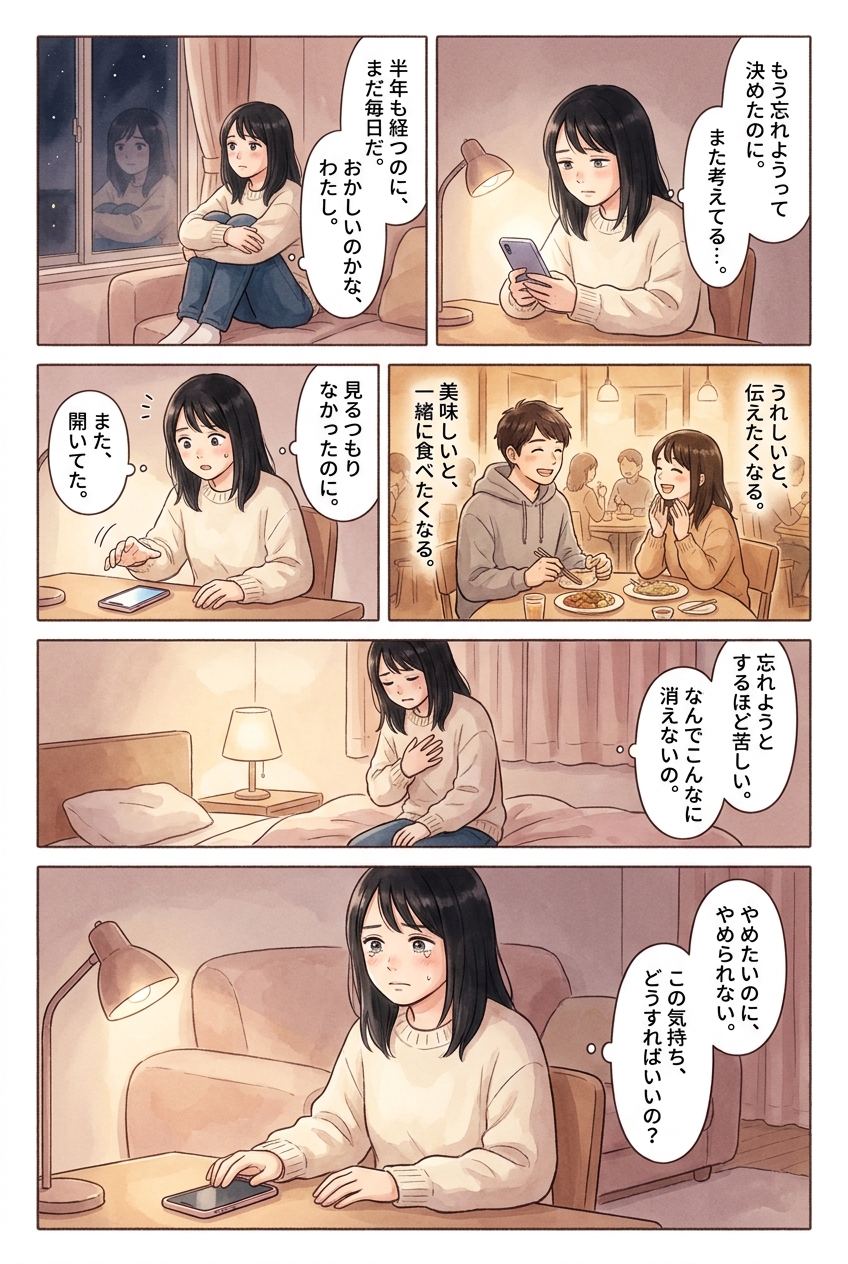恋愛の執着を手放せた人がやめた、たった一つの習慣｜恋愛マンガ