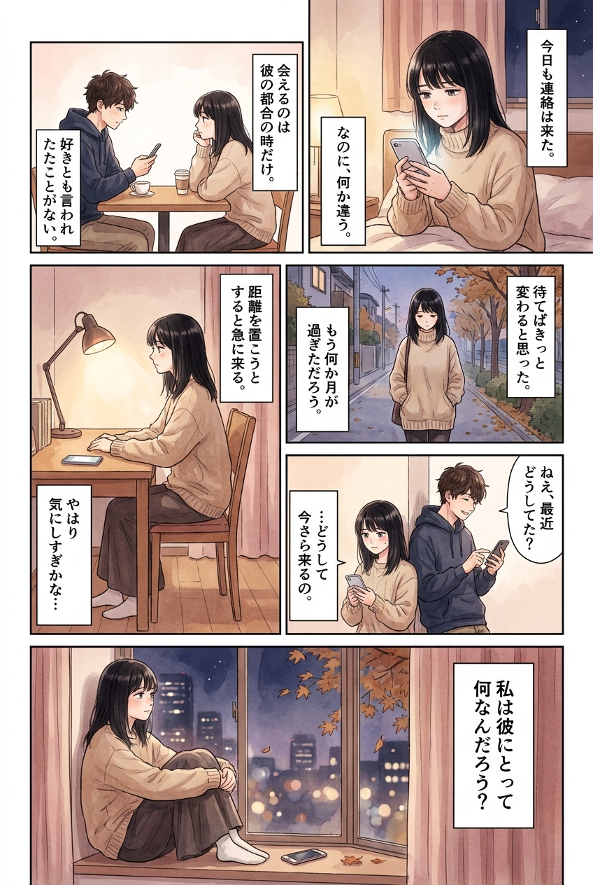 キープされているサインに気づいた時、次にやること5つ|恋愛マンガ