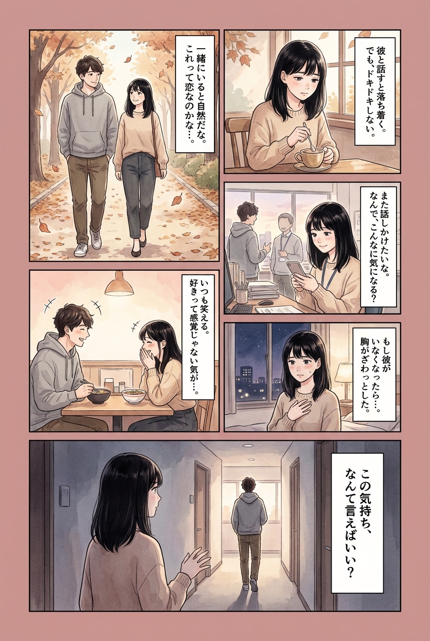 最初からドキドキしない相手が、気づけば本命になる理由｜恋愛マンガ