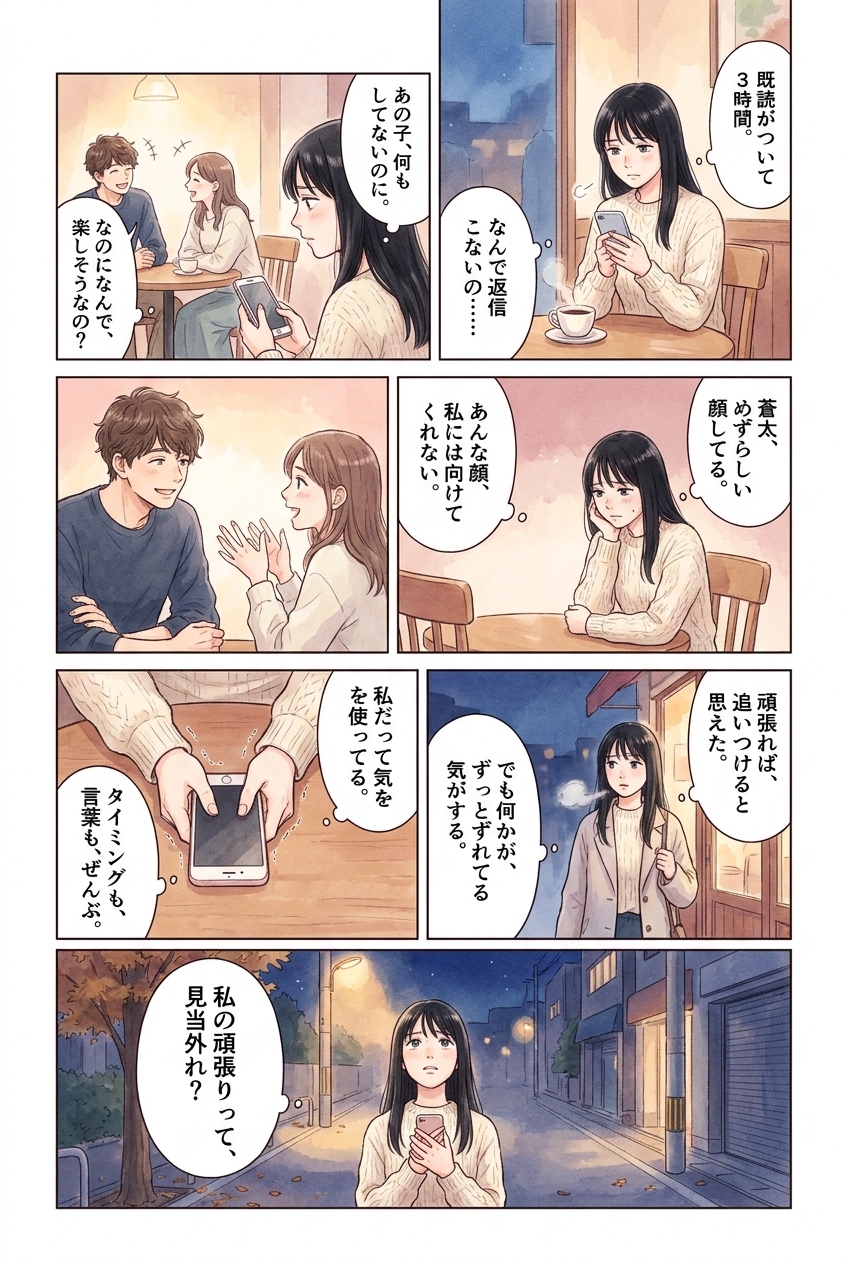 追われる女になる人が自然にやっていること5つ｜恋愛マンガ