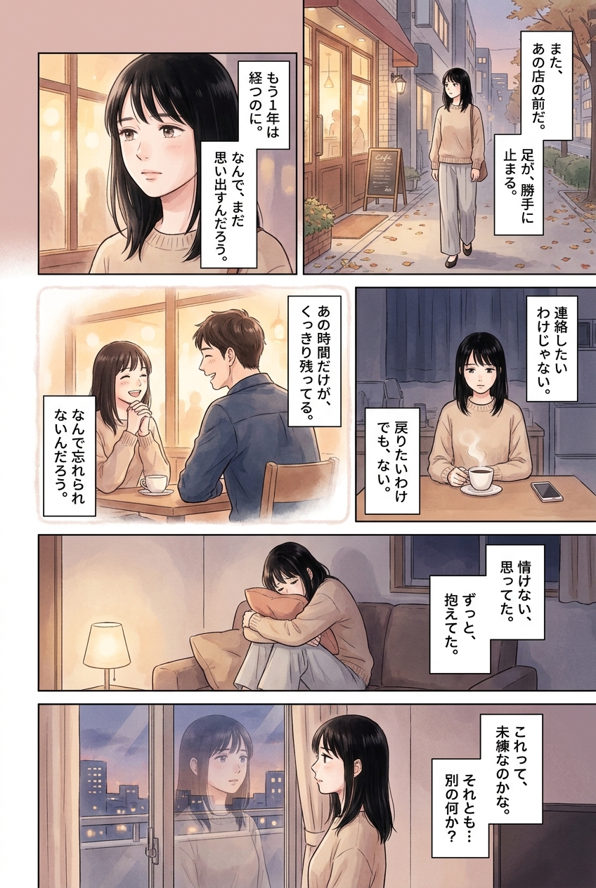 忘れられない人がいる、それは「未練」じゃないかもしれない｜恋愛マンガ