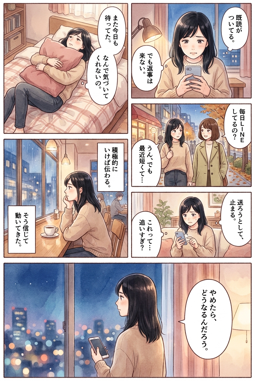 追う恋愛をやめた途端、関係が動き出す理由｜恋愛マンガ