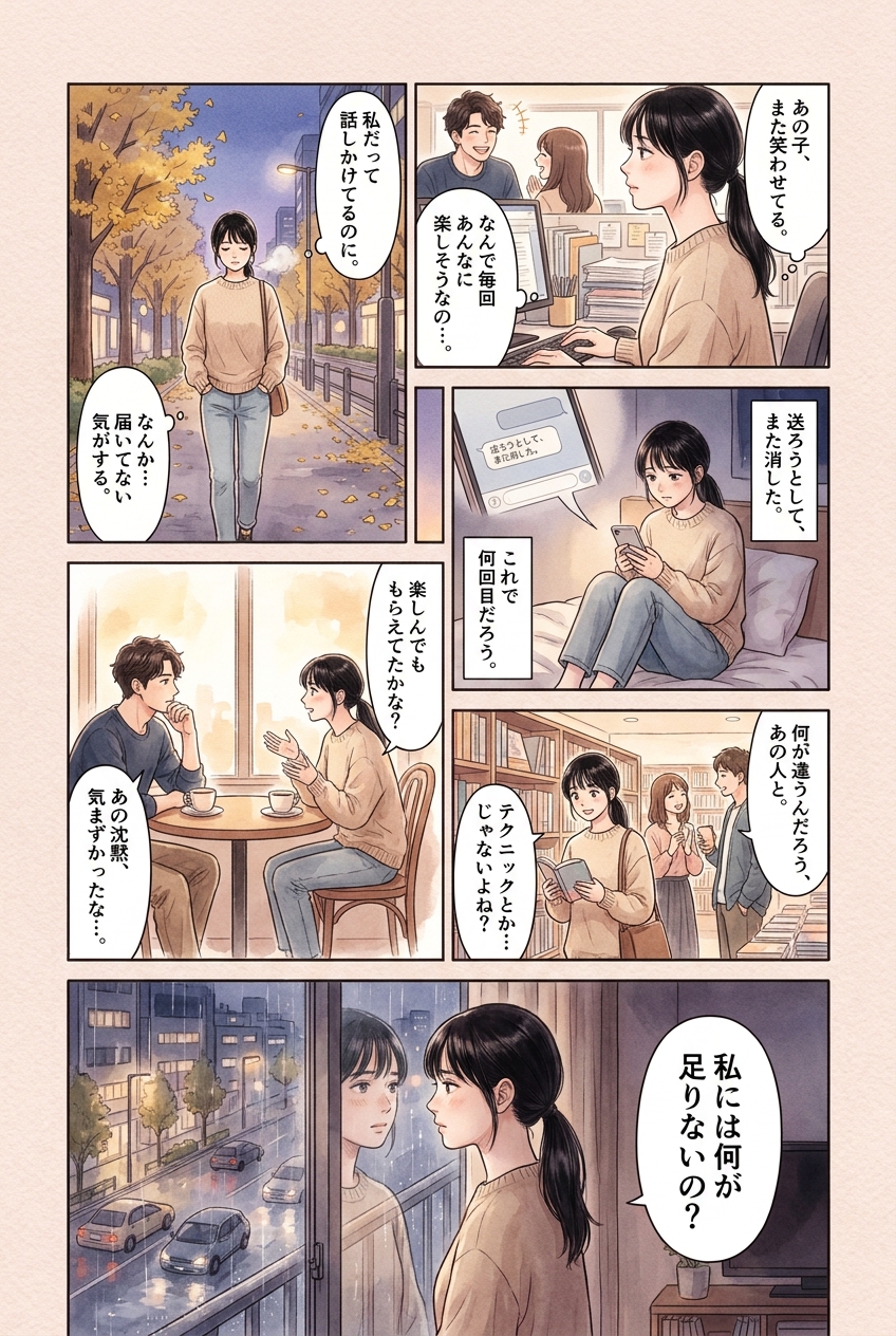 沼らせる女が自然にやっている7つの行動と場面別の使い方｜恋愛マンガ