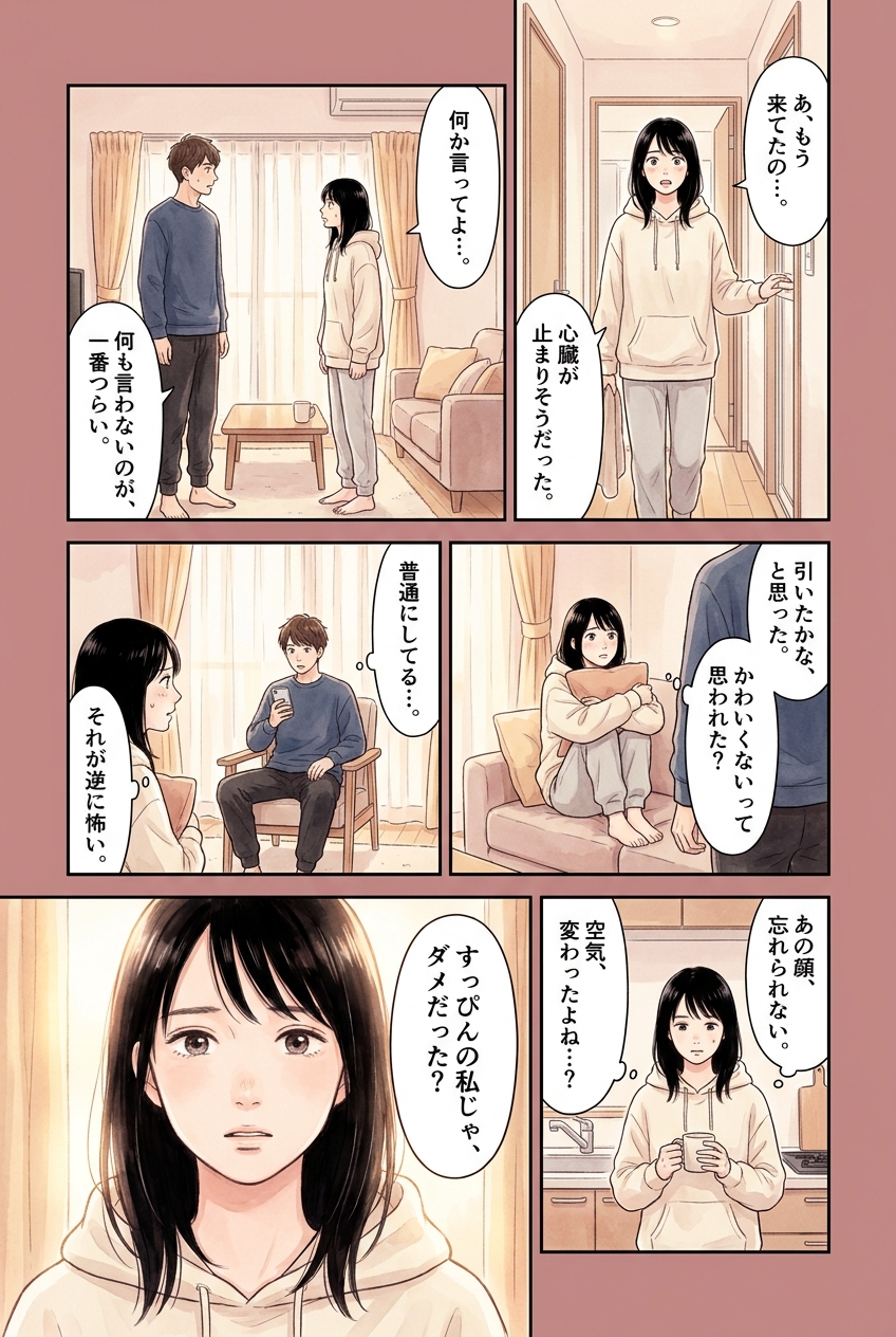 おうちデートですっぴんを見られた、その後の空気の変わり方｜恋愛マンガ
