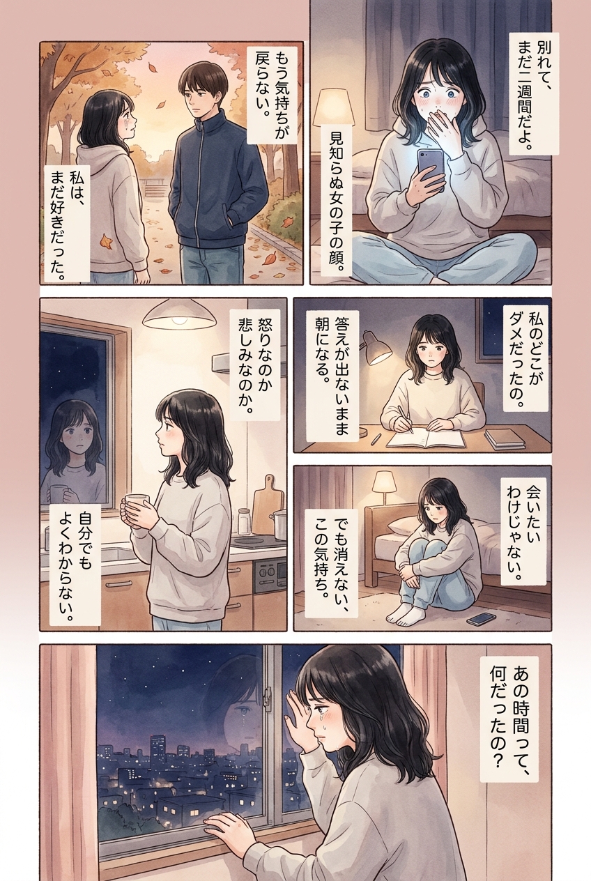 別れてすぐ次の恋に動く男の心理、冷めていたのか逃げたのか｜恋愛マンガ