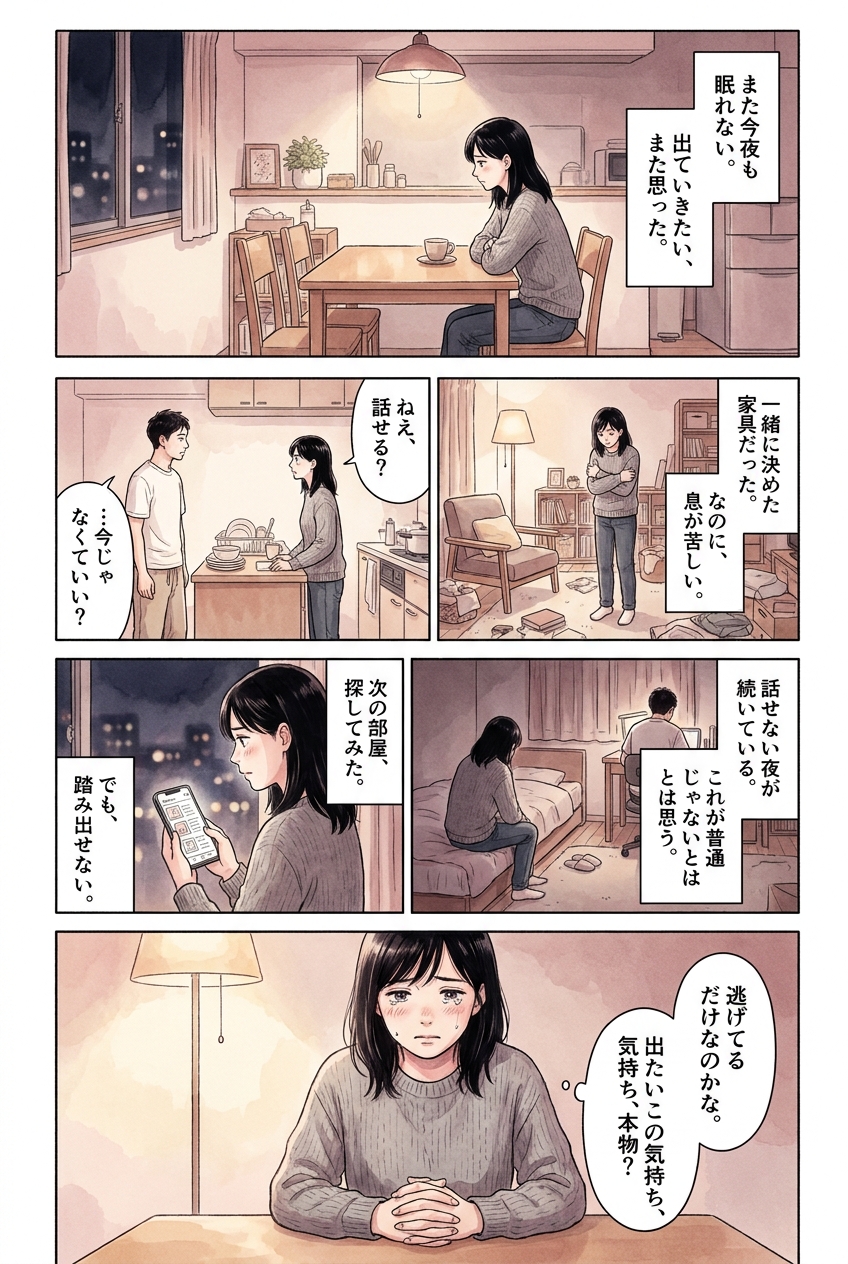 同棲を解消する前に決めておく5つのこと｜恋愛マンガ