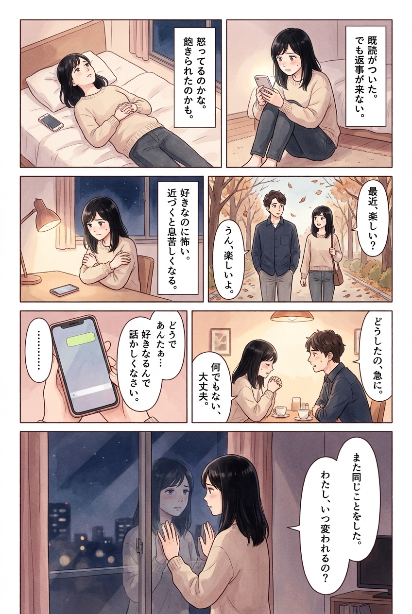 アダルトチルドレンが恋愛でぶつかりやすい4つの壁と、気づいてから変わること|恋愛マンガ
