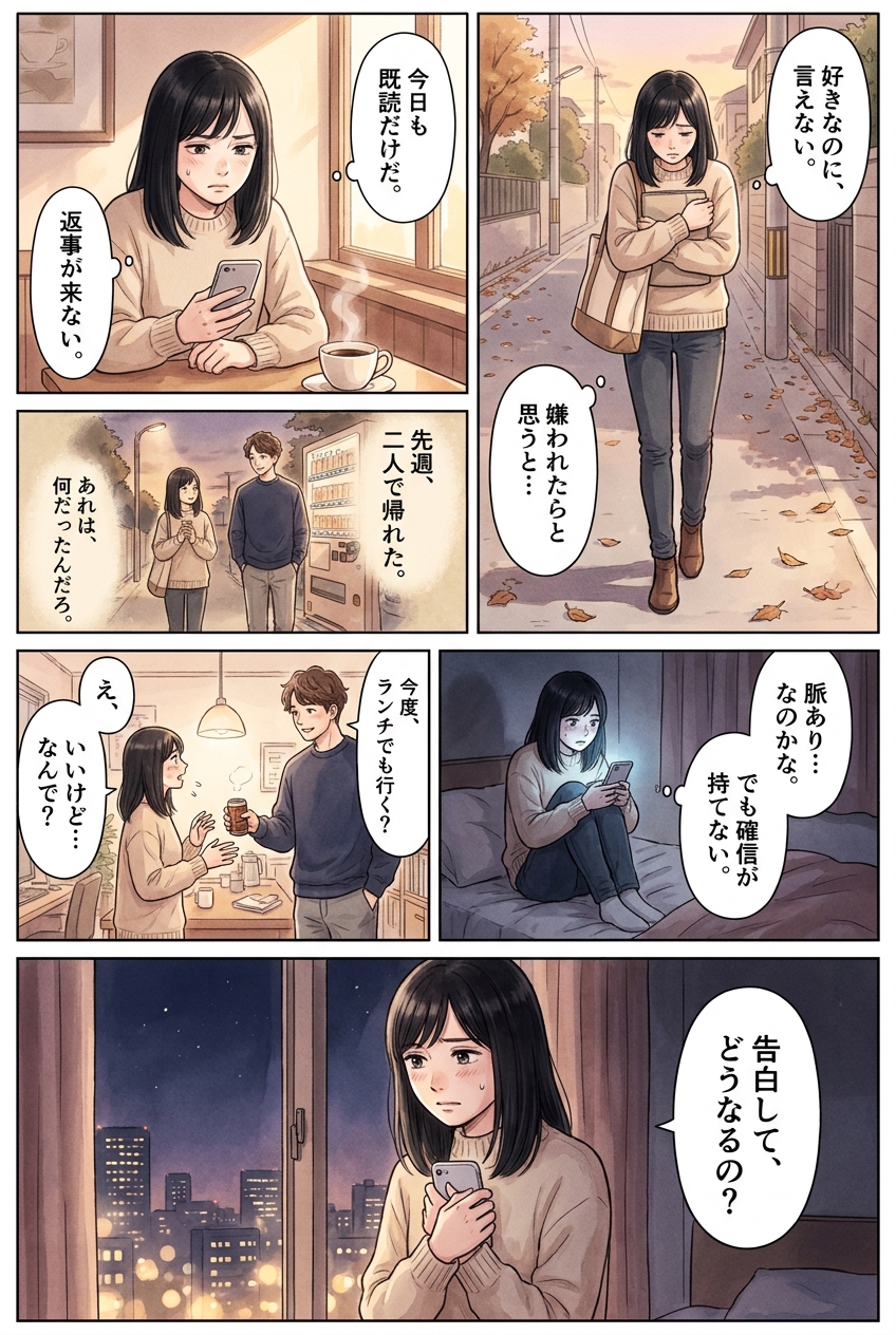 告白前に脈ありか確かめたい、自然にできる4つの探り方｜恋愛マンガ