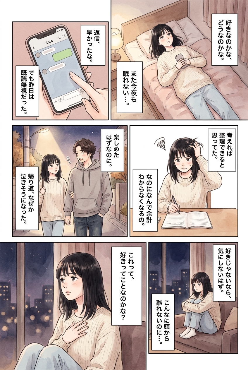 好きかどうか考えるほど、答えが出なくなる理由｜恋愛マンガ