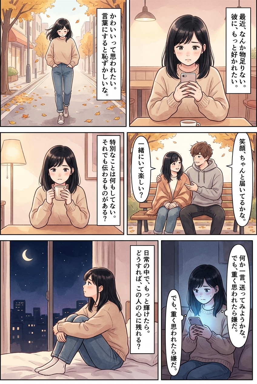 彼女にかわいいと思わせたい、日常で試せる5つの場面｜恋愛マンガ